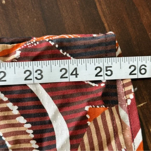 By Anthropologie Square-Neck Smocked cut out Multicolor Jumpsuit XS - Picture 13 of 14